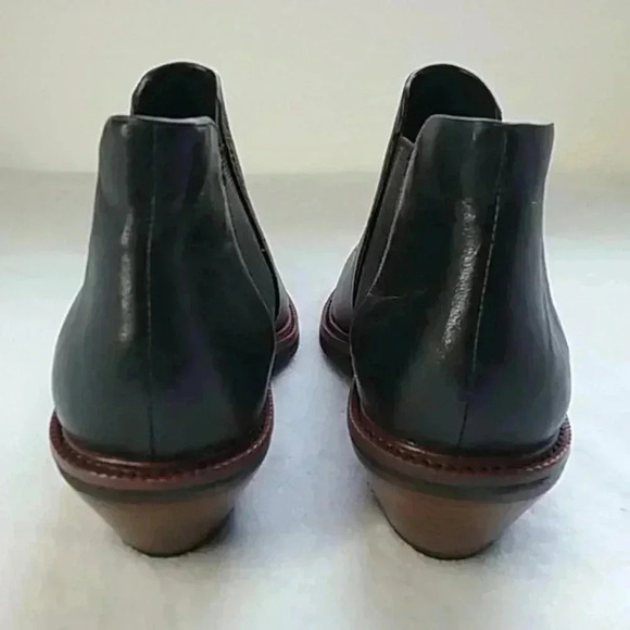 kelsi Dagger perforated black  leather booties - Picture 4 of 10